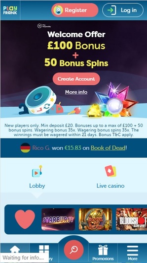 Casino odds poker PlayFrank 31673