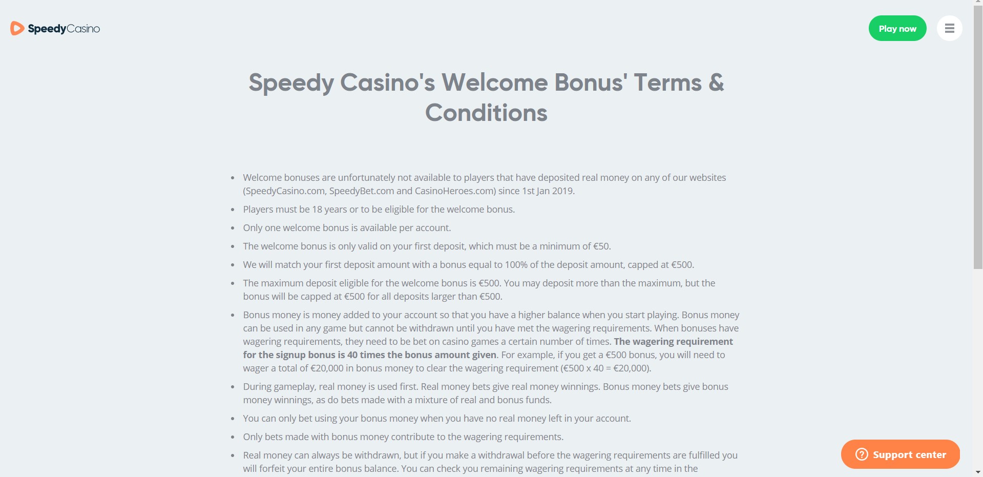 Speedy casino bet Spin 128157